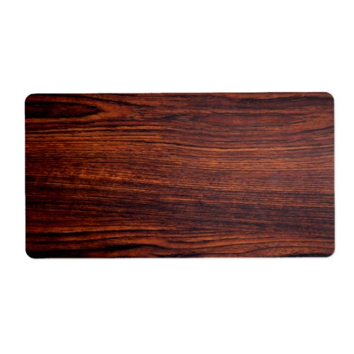Dark Mahogany wood grain  brown wood pattern  Label
