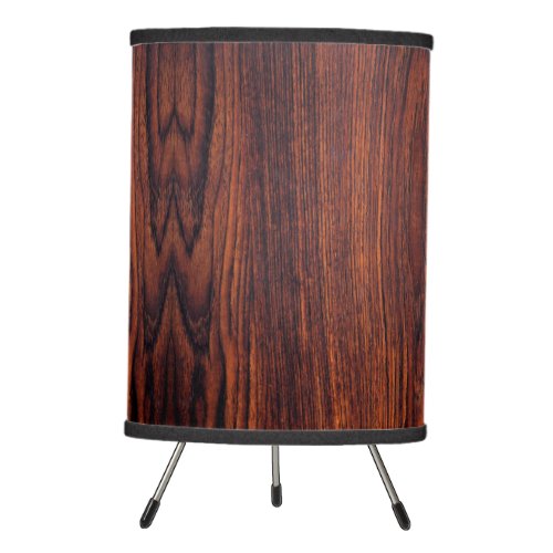 Dark Mahogany wood grain  brown wood pattern    Tripod Lamp