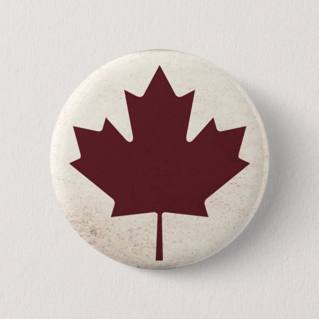 Dark Maple Leaf Button (Front)