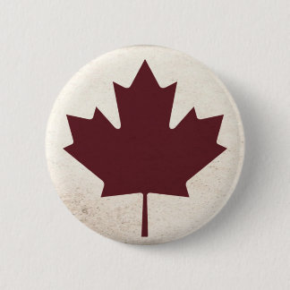 Dark Maple Leaf Button