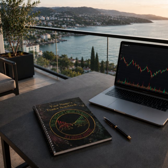 Dark Marble Bull Bear Trader Design Notebook (Creator Uploaded)