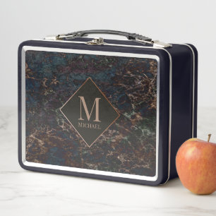 Dark Marble Lunch Box