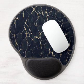 Dark Marble Pattern Abstract Alcohol Ink Style 1 Gel Mouse Pad