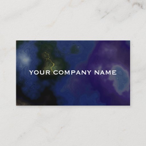 Customizable Dark Marbled Nebula Business Card