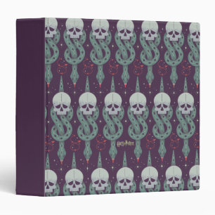 Dark Mark Geometric Icon Pattern 3 Ring Binder