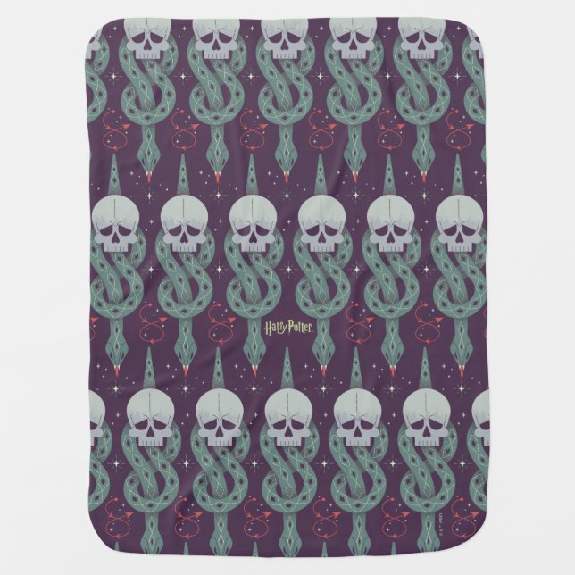 Dark Mark Geometric Icon Pattern Baby Blanket (Front)