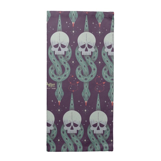 Dark Mark Geometric Icon Pattern Cloth Napkin (Half Fold)