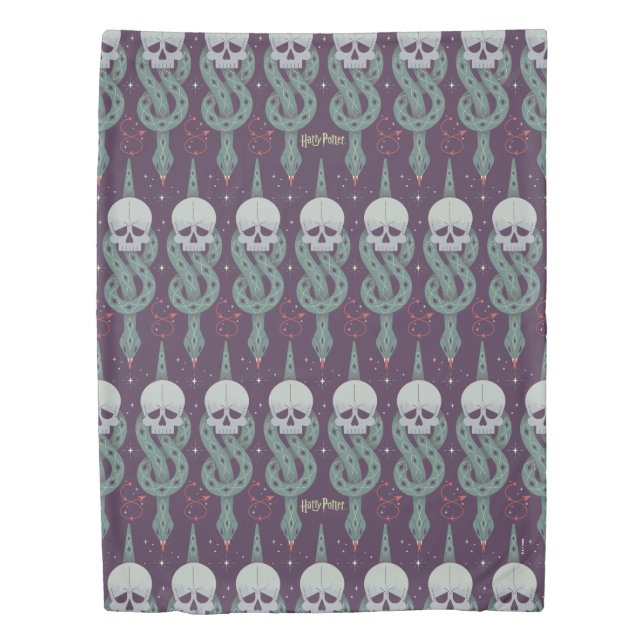 Dark Mark Geometric Icon Pattern Duvet Cover (Front)