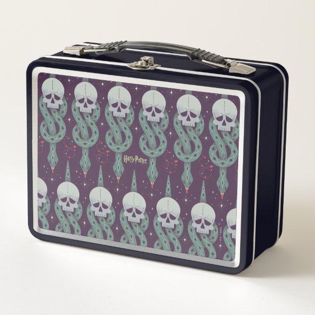 Dark Mark Geometric Icon Pattern Metal Lunch Box (Front)