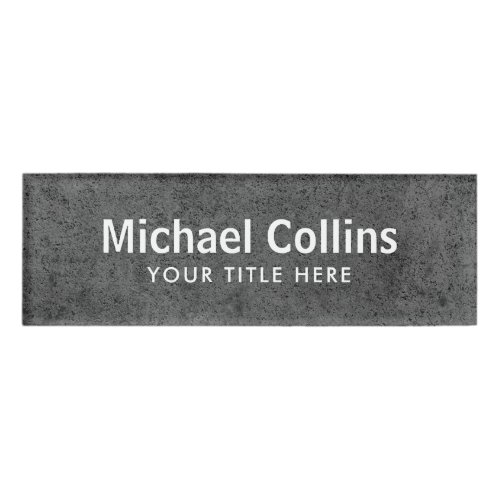 Dark masculine magnetic name tags