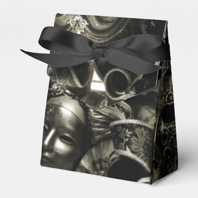 Dark Masquerade Favor Boxes (Front Side)