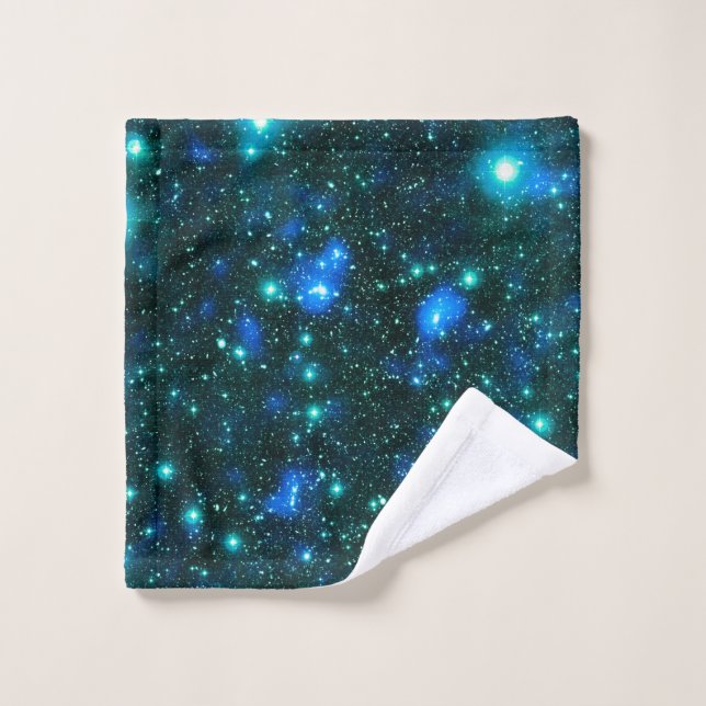Dark Matter Blue Teal Wash Cloth (Wash Cloth)
