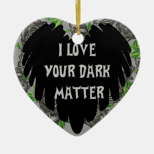 Dark Matter Ceramic Ornament (Front)