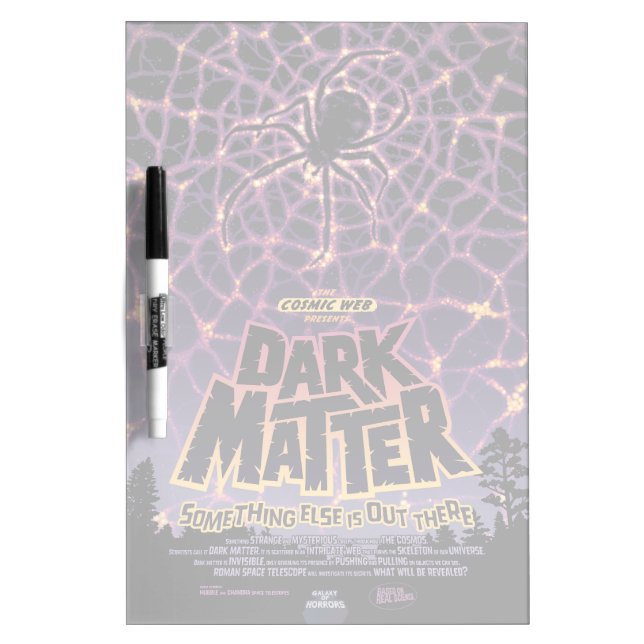 Dark Matter Poster. Dry Erase Board (Front)