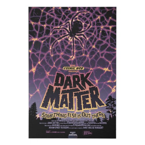 Dark Matter Poster Faux Canvas Print
