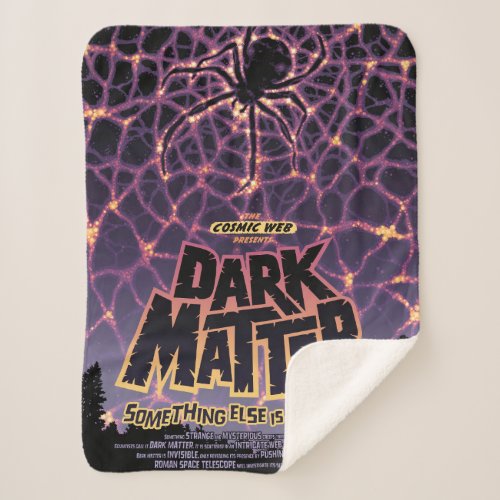 Dark Matter Poster Sherpa Blanket