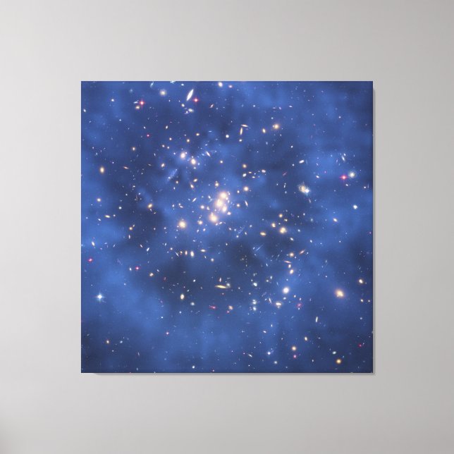 Dark Matter Ring in a Galaxy Cluster Canvas Print (Front)