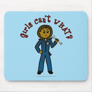 Dark Mechanic Girl Mouse Pad