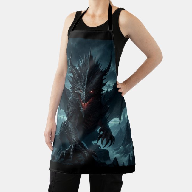 Dark, Medieval Dragon  Apron (Insitu)