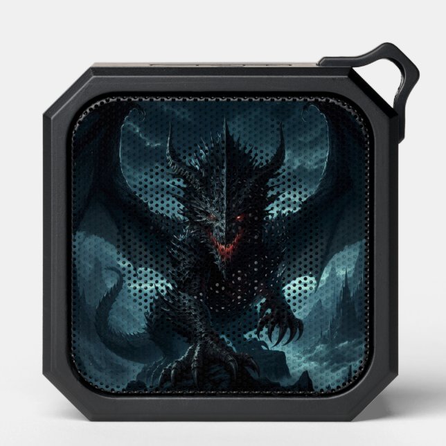 Dark, Medieval Dragon  Bluetooth Speaker (Front)