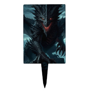 Dark, Medieval Dragon Cake Topper