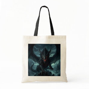 Dark, Medieval Dragon  Tote Bag