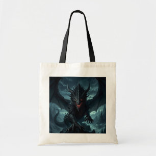 Dark, Medieval Dragon  Tote Bag