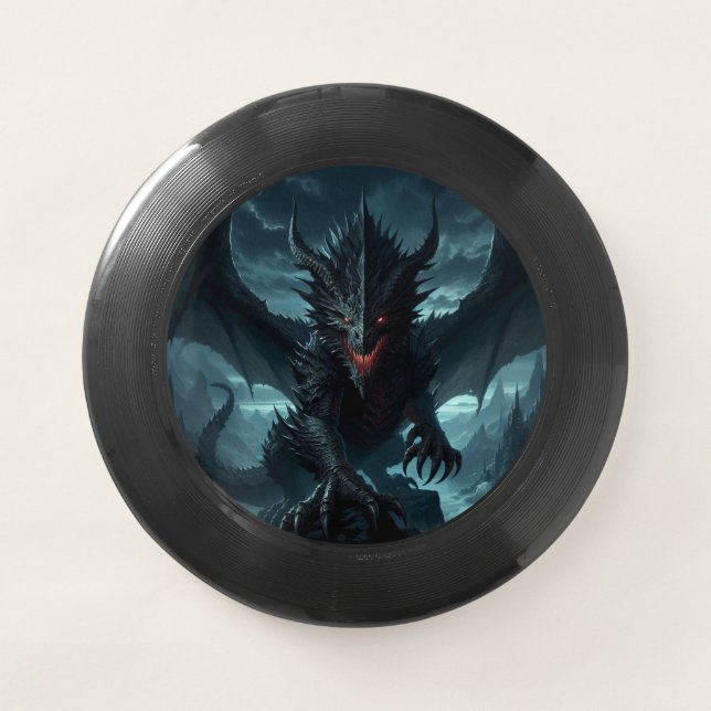 Dark, Medieval Dragon  Wham-O Frisbee (Front)