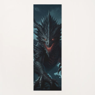 Dark, Medieval Dragon  Yoga Mat