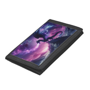 Dark, Medieval Ethereal Dragon  Tri-fold Wallet