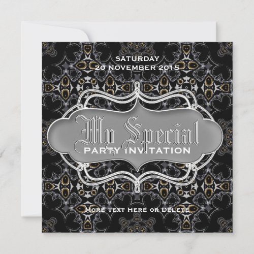 Dark Medieval Tribal fusion Special Party Invites