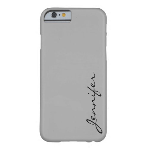 Dark medium gray color background barely there iPhone 6 case