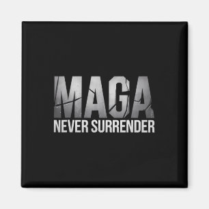 Dark Mega Trump 2024 Never Surrender Magnet