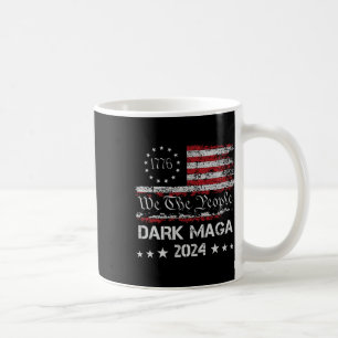 Dark Mega Trump 2024 Us Flag Vintage President Cam Coffee Mug