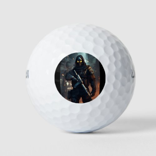 Dark mercenary golf balls
