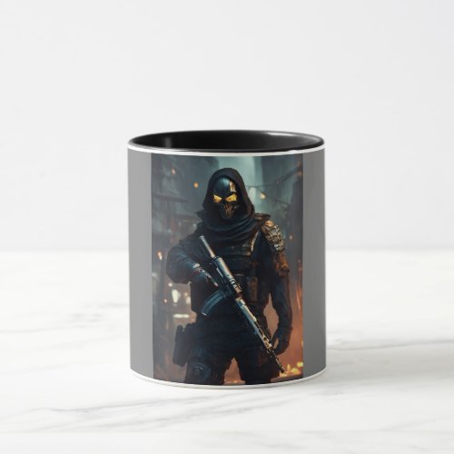 Dark mercenary mug