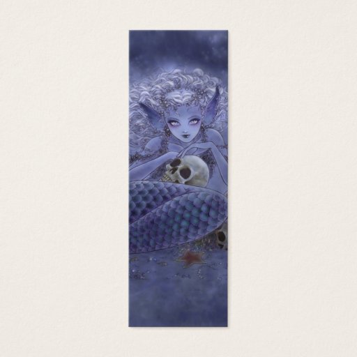 Customizable Dark Mermaid Bookmark Business Card