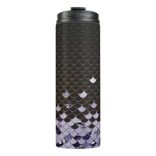 Dark Mermaid Scales Thermal Tumbler