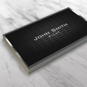 Dark Metal Cells Pilot/Aviator Business Card
