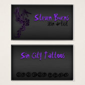 Dark Metal Dragon in Purple (Front & Back)