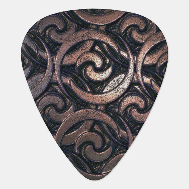 Dark Metal Onix Shindoku Guitar Pick (Front)