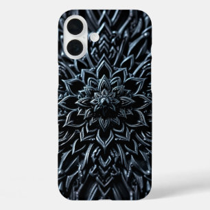 Dark Metallic Mandala iPhone 16 Plus Case