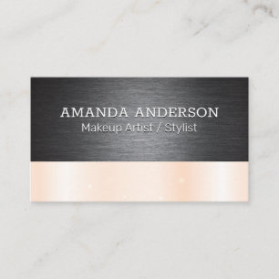 Dark Metallic Texture   Sparkle Business Card
