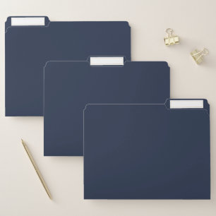 Dark Midnight Blue File Folder