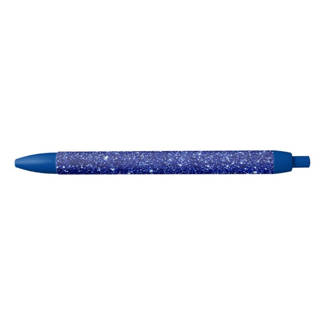 Dark Midnight Blue Glitter Pen (Front)