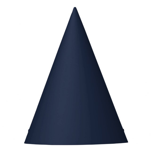 Dark Midnight Blue Party Hat (Front)