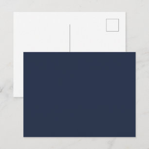 Dark Midnight Blue Postcard