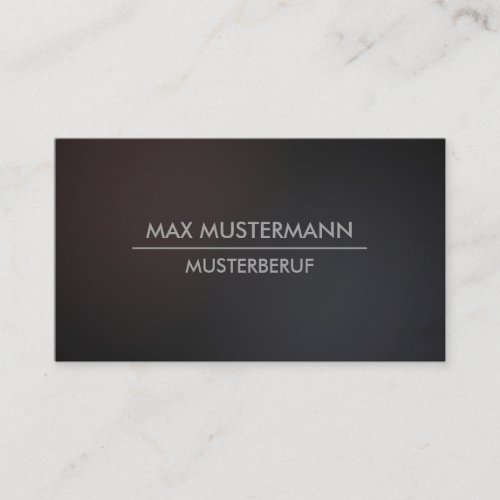 Dark minimalist modern business cards