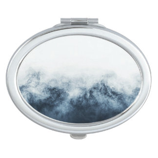 Dark Mist Background Compact Mirror