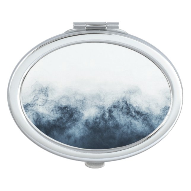 Dark Mist Background Compact Mirror (Front)